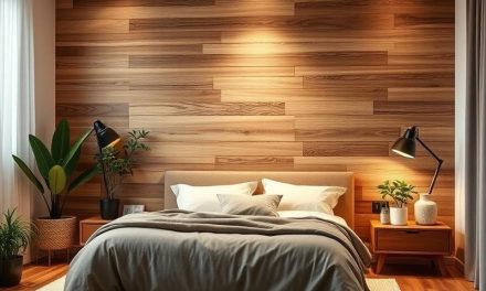 Drewniana ściana w sypialni 2023: trendy, inspiracje i aranżacje