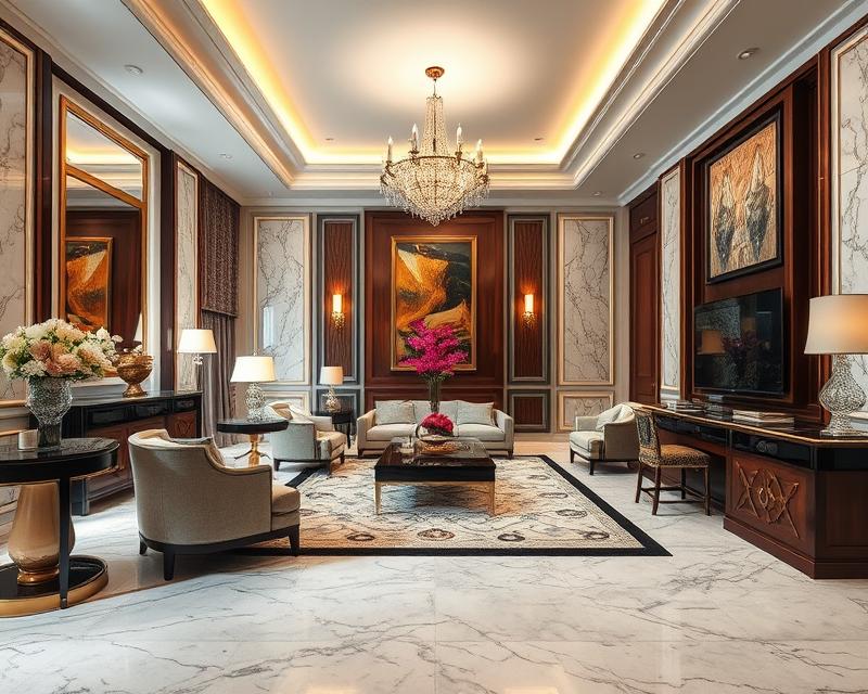 Podstawy luksusowych wykończeń wnętrz: materiały i trendy