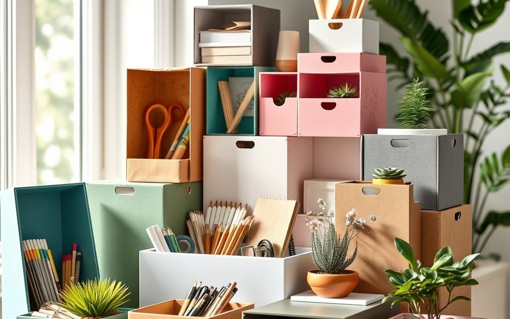 DIY organizery z pudełek: jak stworzyć funkcjonalne i estetyczne rozwiązania z recyklingu