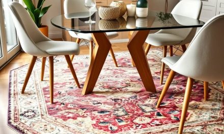Jak wybrać dywan pod stół w salonie z jadalnią, by łączyć styl z praktycznością i łatwością utrzymania czystości