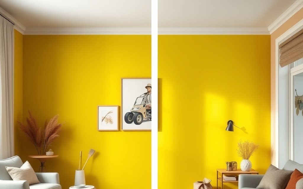 Zbyt intensywny kolor na ścianie: jak stonować odcień i uniknąć kosztownych poprawek