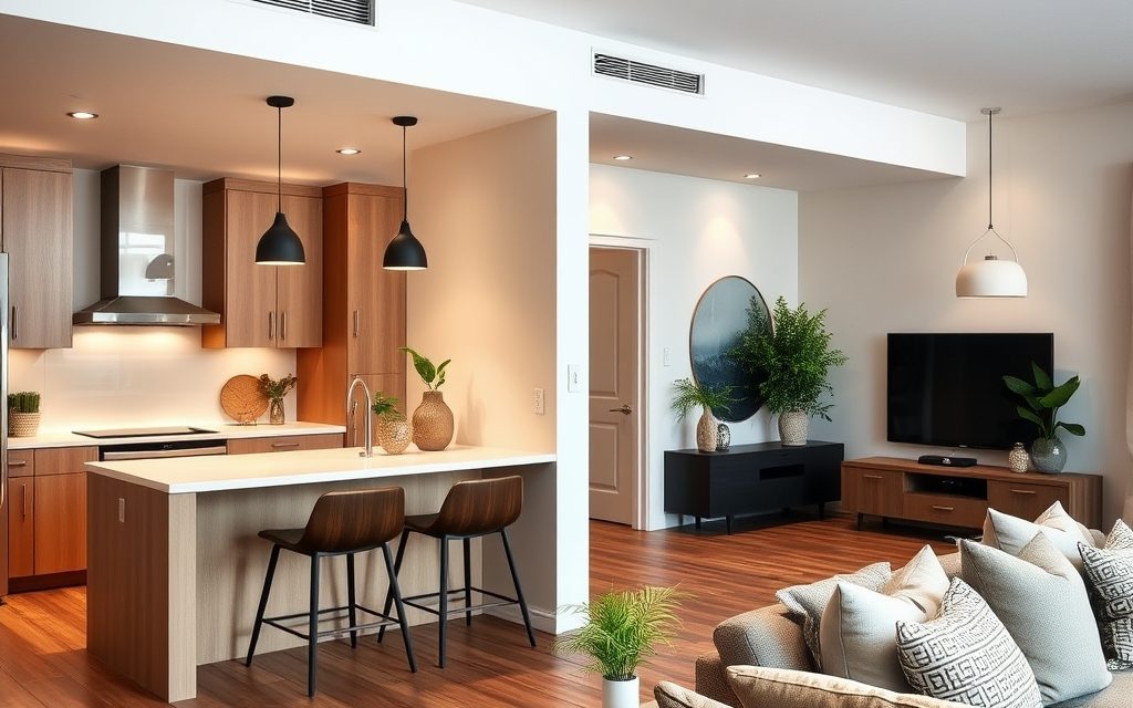 Oddzielenie kuchni od salonu bez remontu: praktyczne sposoby na funkcjonalny podział przestrzeni