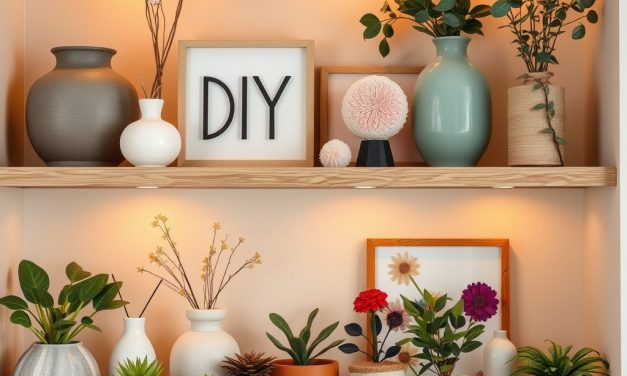 DIY dekoracje na półkę: jak stworzyć trwałą i estetyczną aranżację krok po kroku
