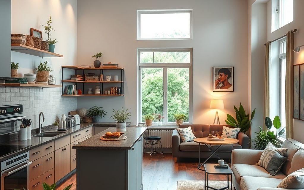 Strefa kuchenna w salonie: jak zorganizować przestrzeń i utrzymać porządek na co dzień