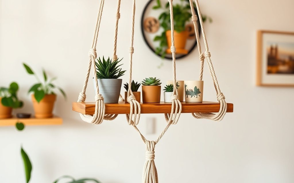 Makrama półka DIY: jak krok po kroku stworzyć efektowną i funkcjonalną dekorację wnętrza