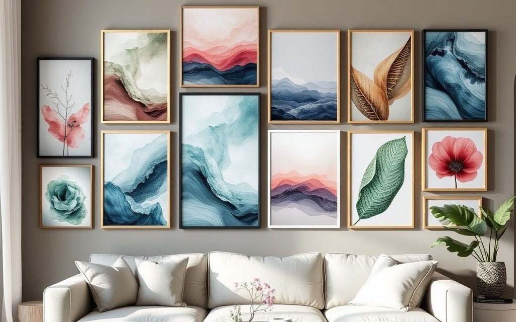 Galeria plakatów: jak dobrać kolory, by stworzyć spójną i stylową dekorację ściany