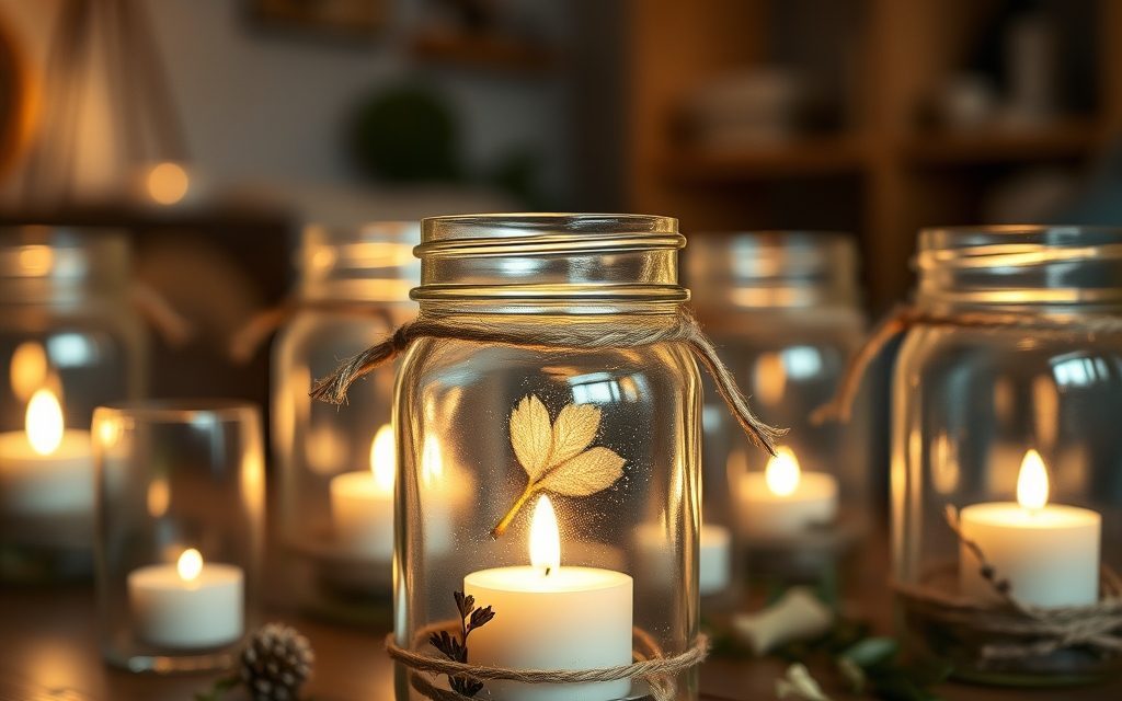 Świeczniki ze słoika DIY: jak stworzyć dekoracje oszczędne, bezpieczne i pełne klimatu