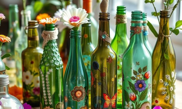 Upcycling butelek szklanych w dekoracjach: jak tworzyć trwałe i efektowne projekty DIY