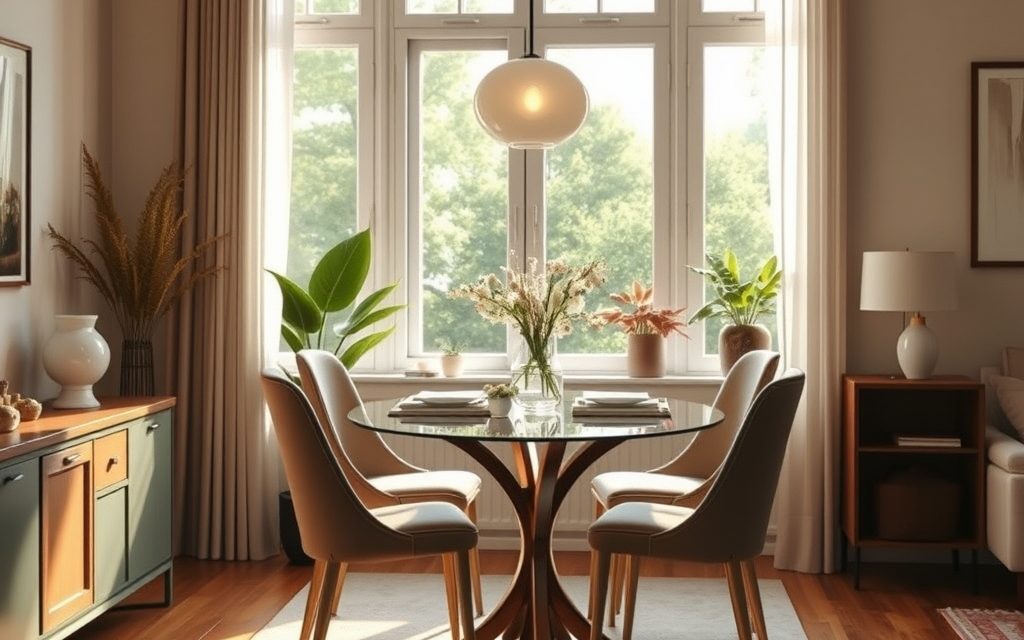 Jadalnia przy oknie w salonie – jak połączyć komfort, światło i funkcjonalność w jednej przestrzeni