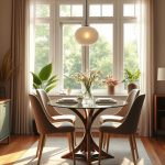 Jadalnia przy oknie w salonie – jak połączyć komfort, światło i funkcjonalność w jednej przestrzeni