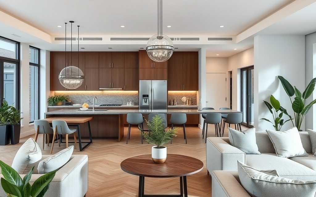 Jak funkcjonalnie i estetycznie wydzielić jadalnię w kuchni otwartej na salon bez utraty przestronności