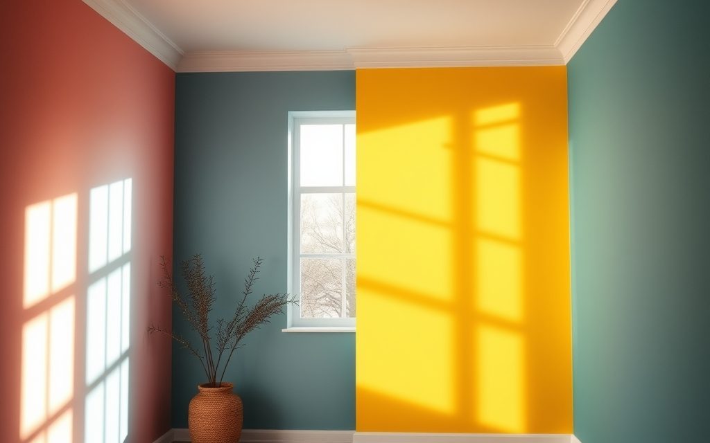 Test koloru ścian o różnych porach dnia: jak sprawdzić, by barwa nie rozczarowała po remoncie