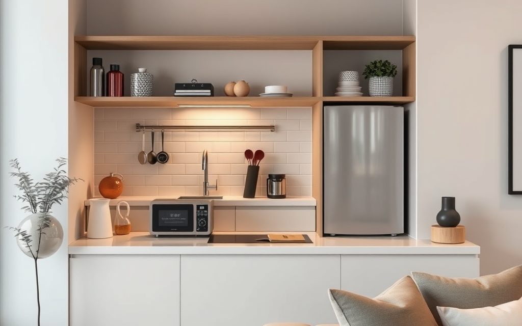 Aneks kuchenny w salonie: jak wybrać sprzęty na blat, by zachować funkcjonalność i harmonię przestrzeni