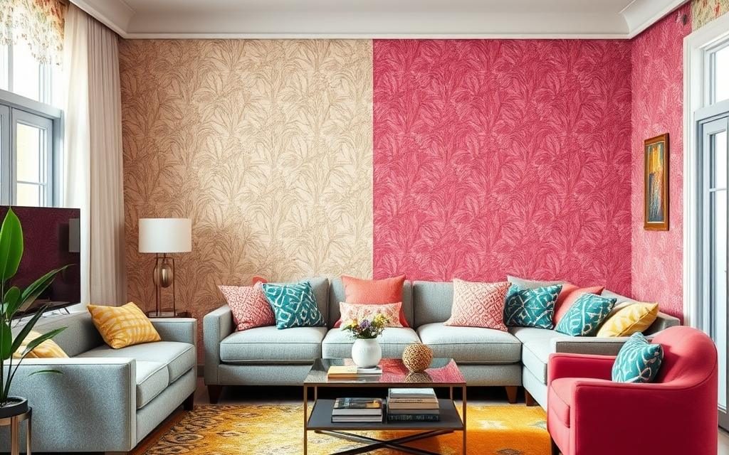 Tapeta jako praktyczny sposób na wyznaczenie funkcjonalnych stref w salonie bez ścianek działowych