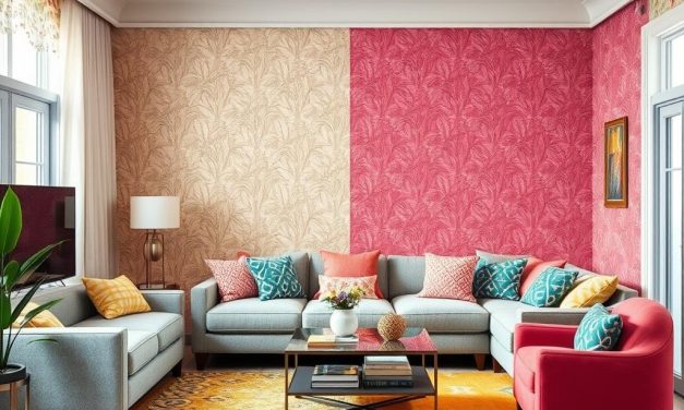 Tapeta jako praktyczny sposób na wyznaczenie funkcjonalnych stref w salonie bez ścianek działowych
