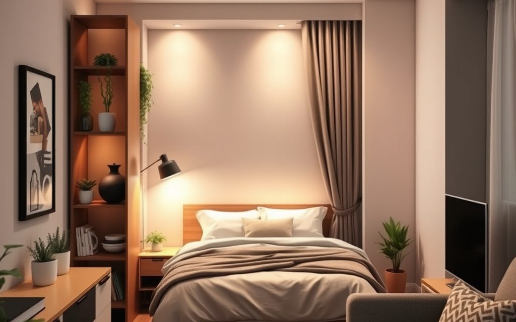 Jak oddzielić łóżko w kawalerce: praktyczne sposoby na wygodne i funkcjonalne wydzielenie sypialni