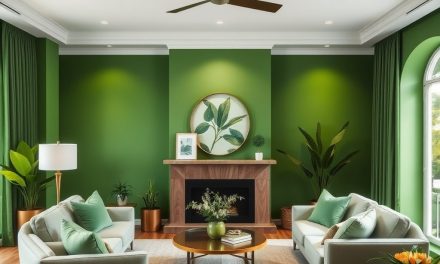 Zielone ściany w salonie: jak wybrać odcień, który podkreśli charakter i zapewni harmonię na lata