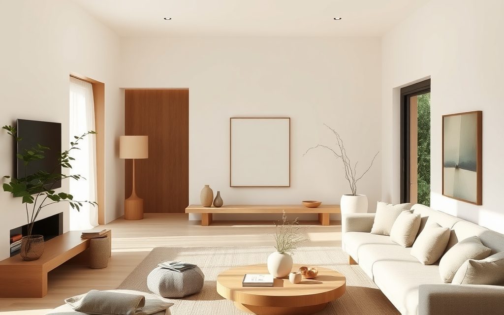 Kolory wnętrz w stylu Japandi: jak stworzyć harmonijną i ponadczasową paletę barw