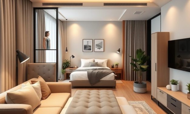 Pokój dzienny z sypialnią: jak strefować przestrzeń dla komfortu i funkcjonalności na lata