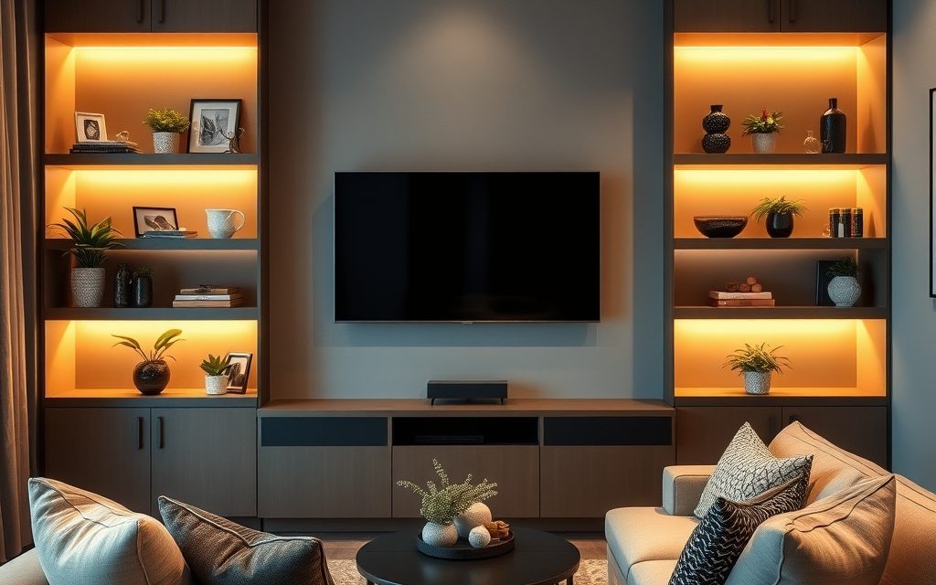 Jak praktycznie wydzielić strefę TV w salonie: aranżacja, meble i dekoracje dla komfortu i stylu