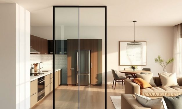Szklana ścianka oddzielająca kuchnię od salonu: jak wybrać trwałe i funkcjonalne rozwiązanie z dbałością o styl i komfort użytkowania