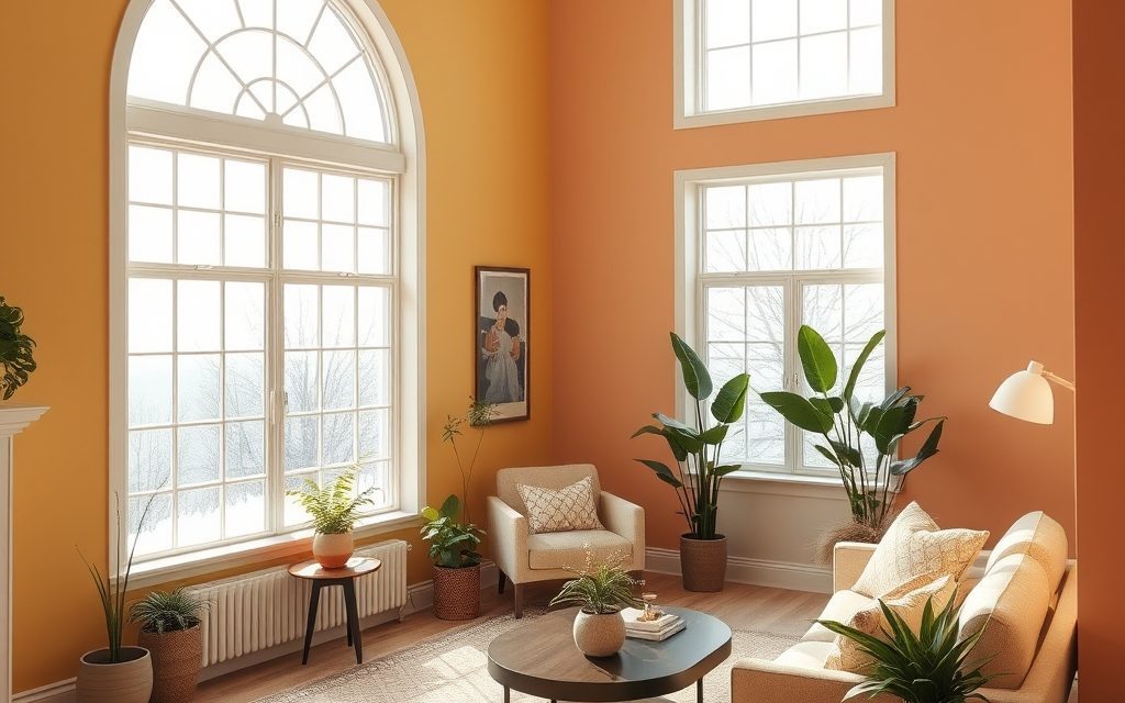 Jak wybrać kolory ścian do pomieszczeń z chłodnym światłem północnym, by rozjaśnić i ocieplić wnętrze