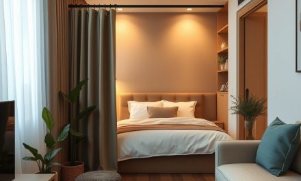 Parawan przy łóżku w kawalerce: jak wydzielić prywatną i funkcjonalną strefę sypialnianą