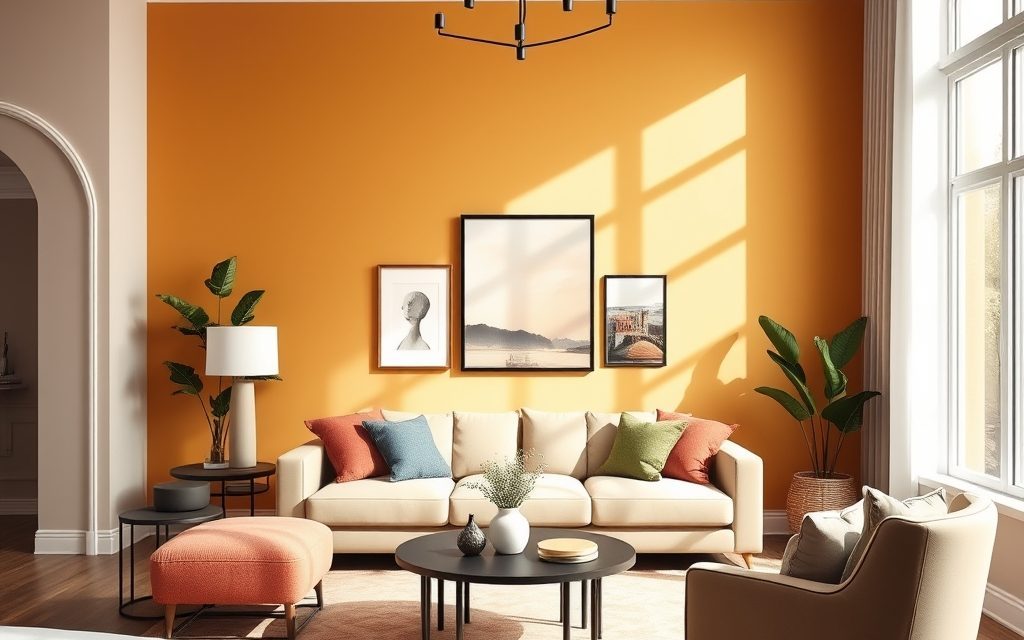 Modne kolory ścian do salonu: jak wybrać odcień, który odmieni wnętrze i zachowa harmonię