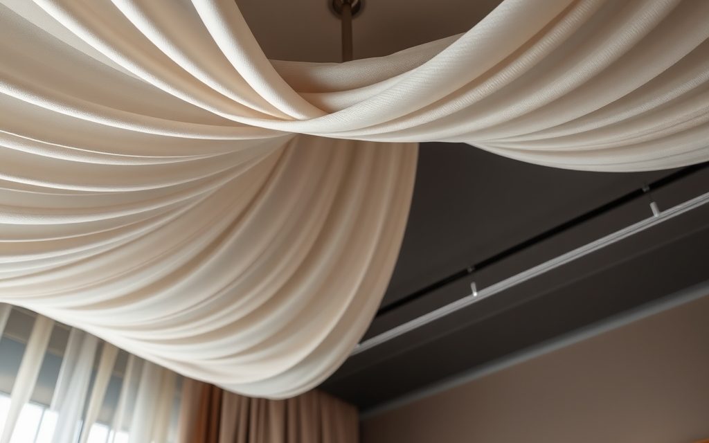 Jak zrobić zasłonę sufitową do podziału stref: montaż, materiały i praktyczne wskazówki