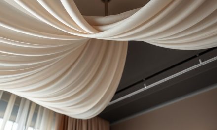 Jak zrobić zasłonę sufitową do podziału stref: montaż, materiały i praktyczne wskazówki