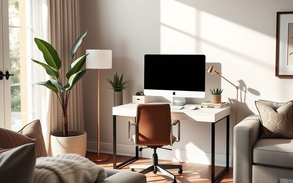 Jak funkcjonalnie i estetycznie wydzielić kącik do pracy w salonie, unikając typowych błędów aranżacyjnych