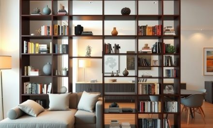 Biblioteczka w salonie jako praktyczny mebel do wydzielania i organizacji stref funkcjonalnych