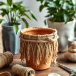 Osłonka na doniczkę w stylu boho DIY: jak zrobić naturalną dekorację krok po kroku