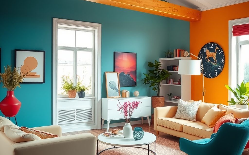 Kontrast w kolorach wnętrza: jak go ustawić, by zachować harmonię i uniknąć najczęstszych błędów