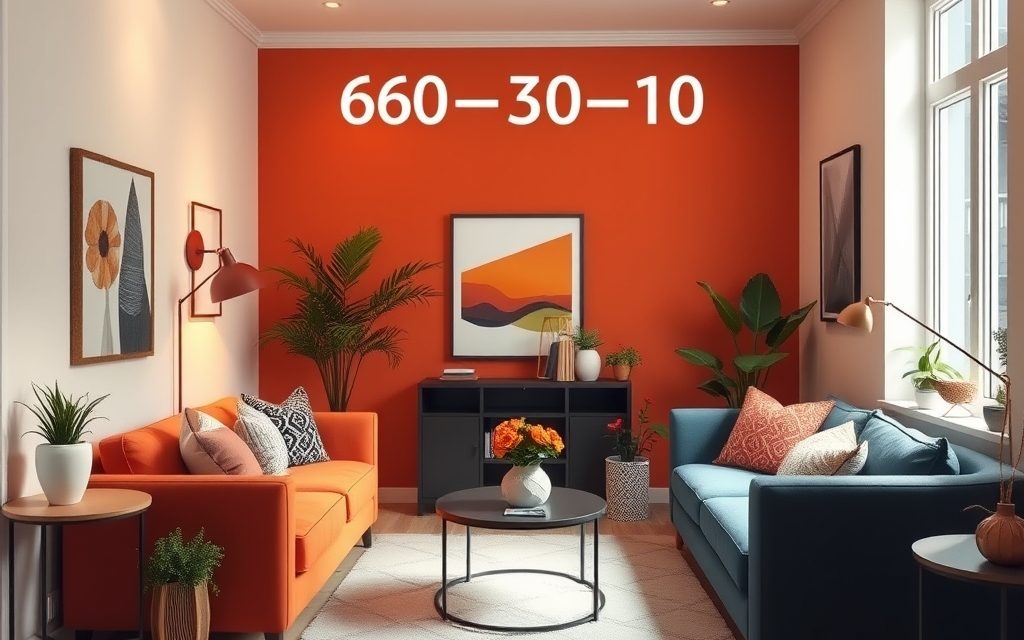 Zasada 60-30-10 w małym mieszkaniu: jak stworzyć harmonijną i funkcjonalną paletę kolorów