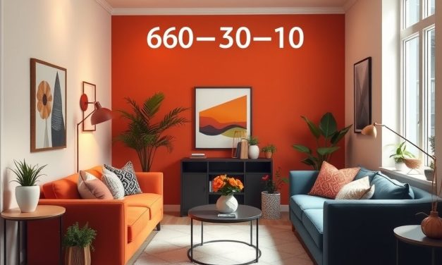 Zasada 60-30-10 w małym mieszkaniu: jak stworzyć harmonijną i funkcjonalną paletę kolorów