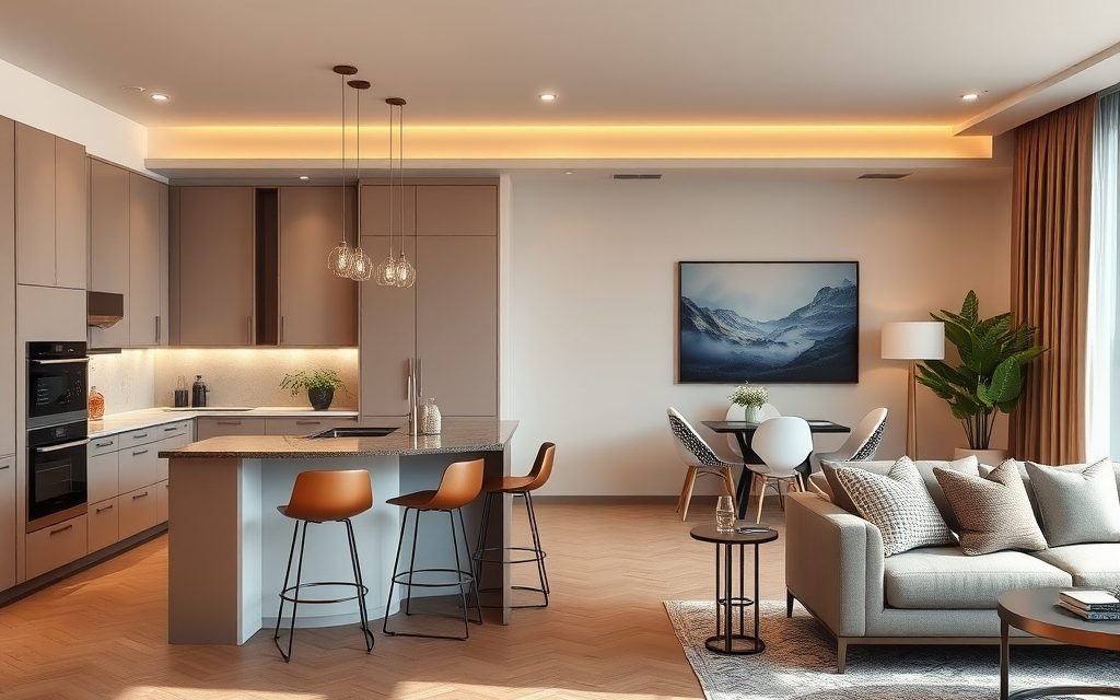 Aneks kuchenny w salonie: jak zaaranżować strefy dla funkcjonalności i stylu przestrzeni otwartej